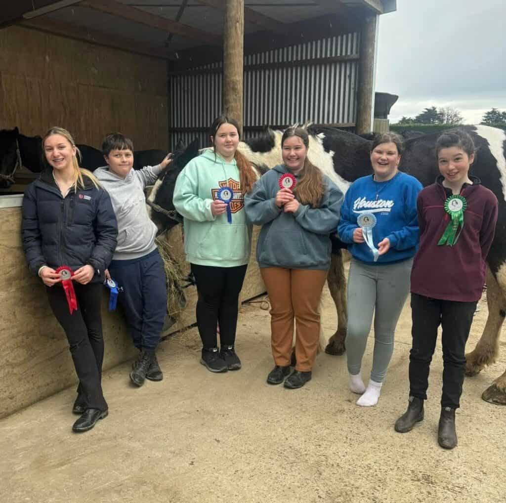 Group of young people with awards at Reigning Downs Hauora Centre.